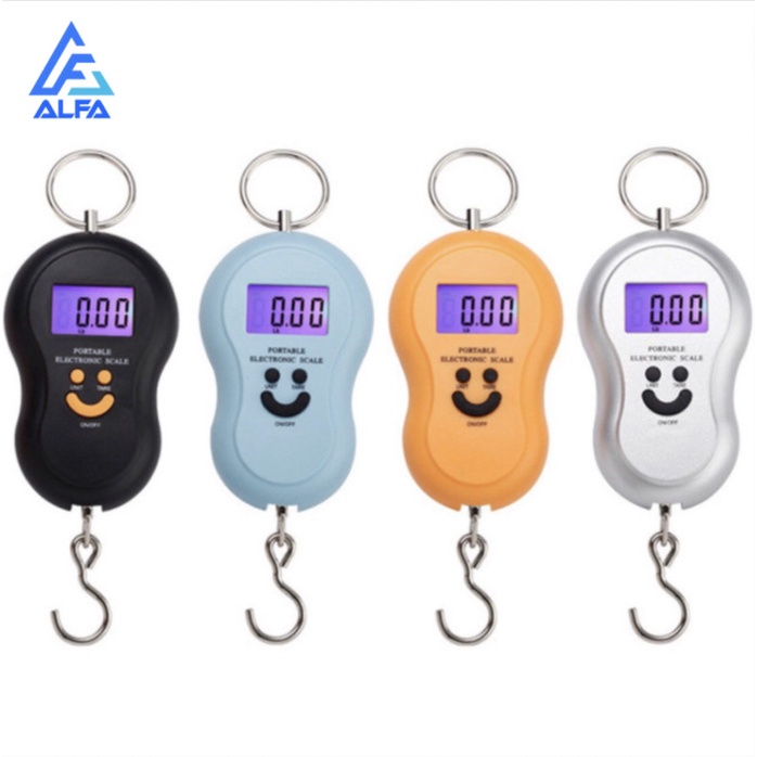 Balança Portátil Digital Mão Bolsa Mala Peixe A