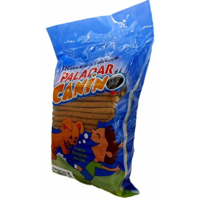 Osso palito sabor carne 1kg Paladar canino petisco