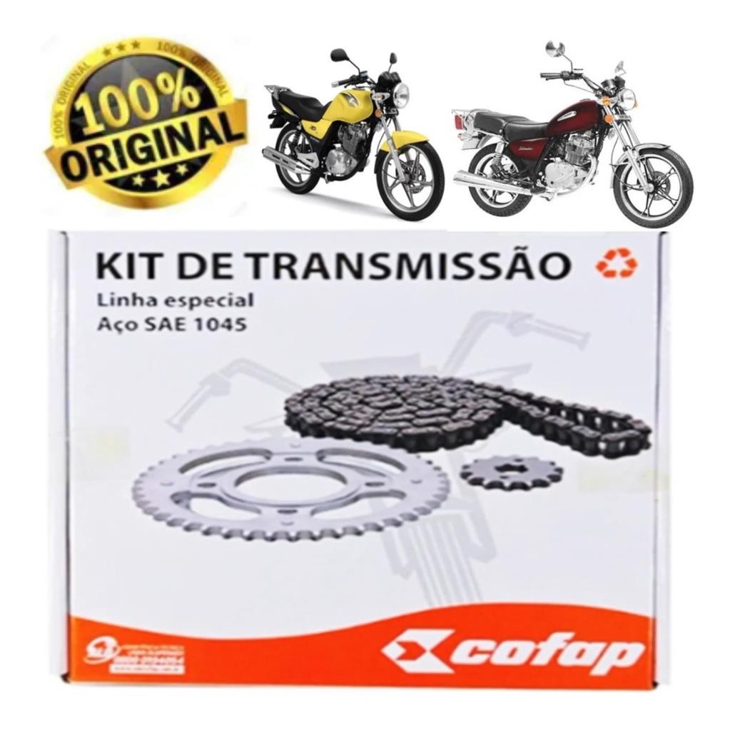Kit Relacao Transmissao Tracao Suzuki Yes 125 Intruder 125 2004 2005 2006 2007 2008 2009 2010 2011 2
