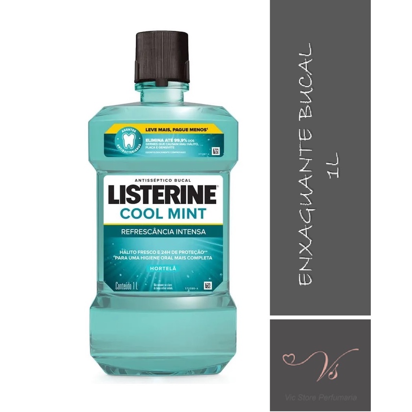 Antisséptico Bucal Listerine Cool Mint 1,0 Litro