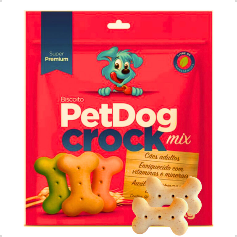 Biscoito Petisco para Cachorro PetDog Crock Super 