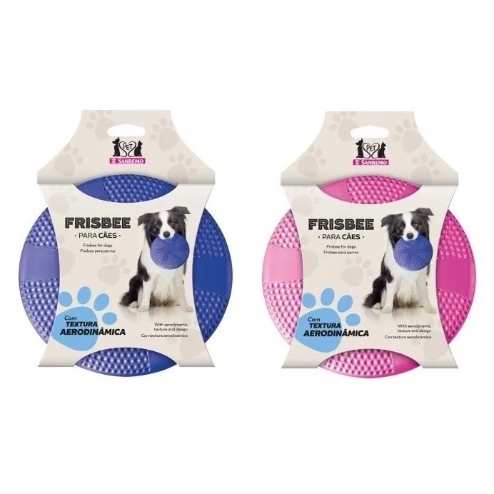 Frisbee Cachorro Brinquedo Pet Textura Aerodinâmi