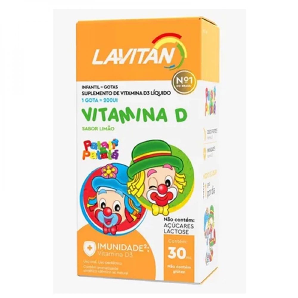 Lavitan Patati Patata Vitamina D Original Cimed Sabor Limão Com 30ml