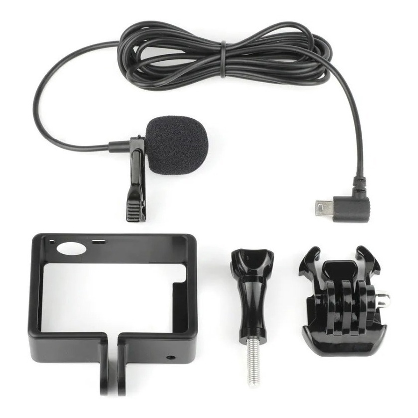Case Armacao Moldura Frame P/ Gopro Hero 3 3+ 4 + Microfone