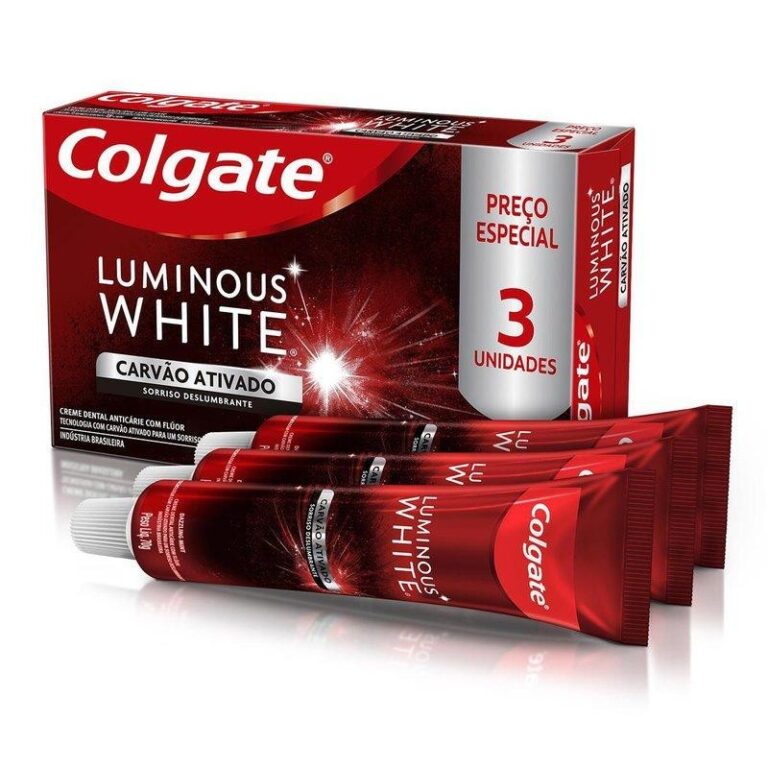 kit Creme Dental Clareador Colgate Luminous White 