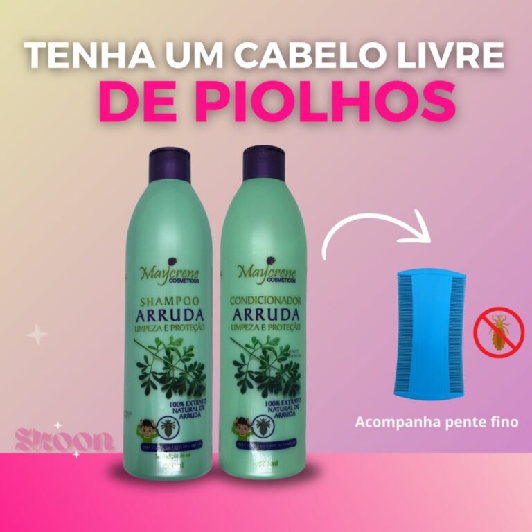 Kit Arruda Natural Elimina Piolho em Crianças 