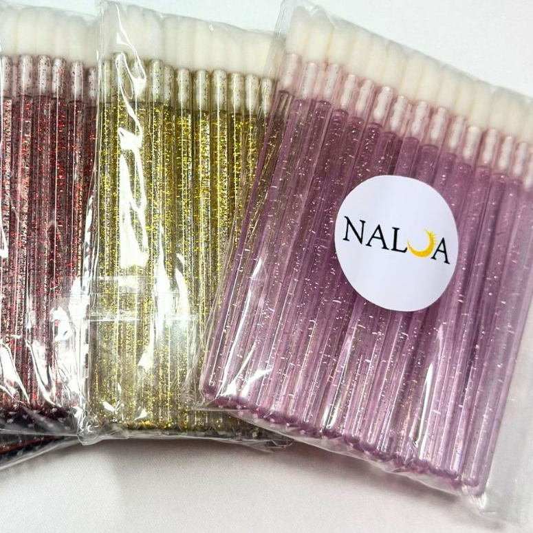200 Lip Gloss 4 pacotes ou 50- 1 pacote  Aplicador de Batom Descartável aplicar produto nos ciiosl