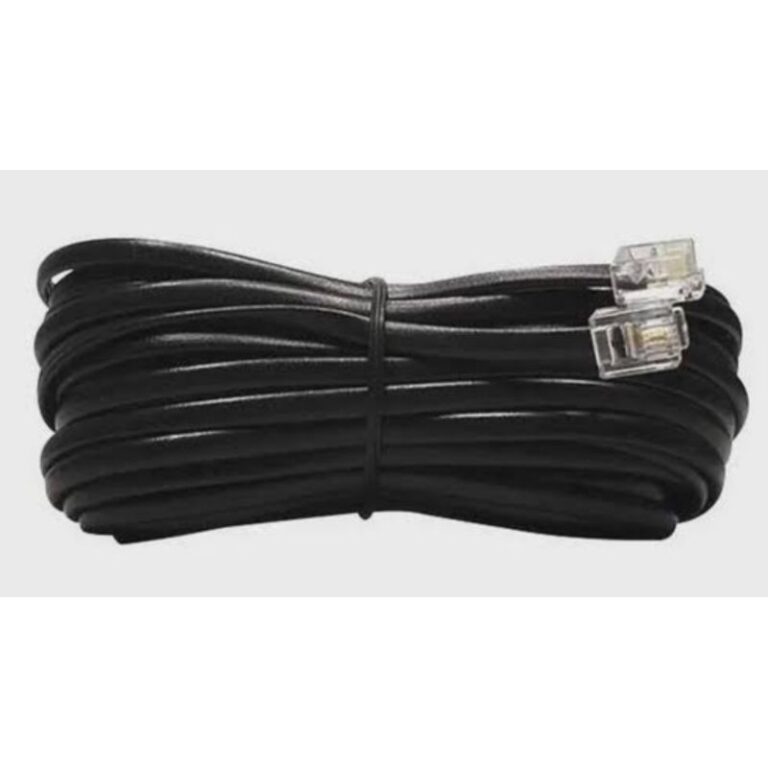Cabo telefone interfone montado rj11 20, 30, 50 ou