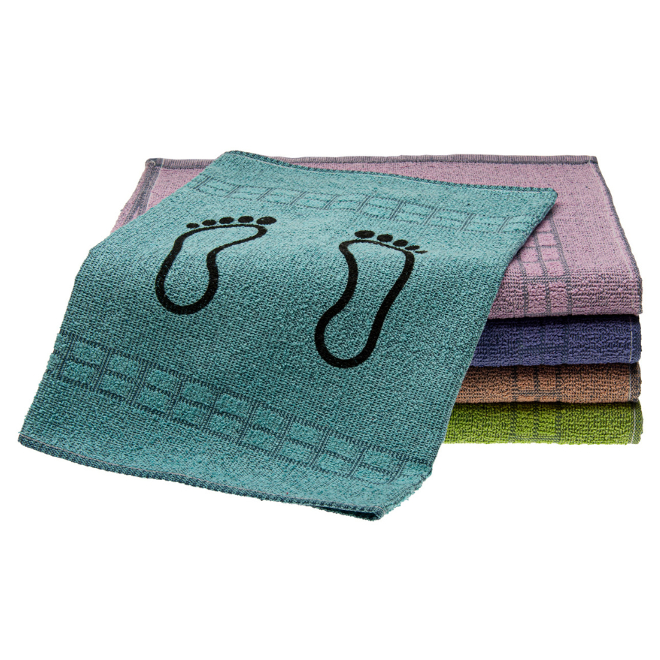 05 Tapetes para piso de banheiro 45cm x 70cm Algodão Laune Haus
