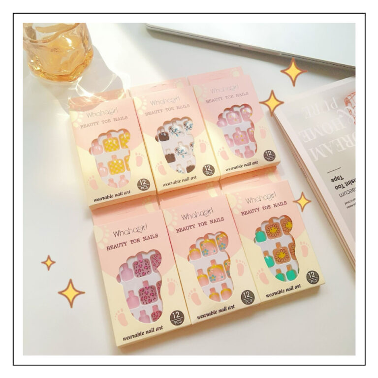 Kit 4 Caixinhas de Unhas Postiças para os pés Se