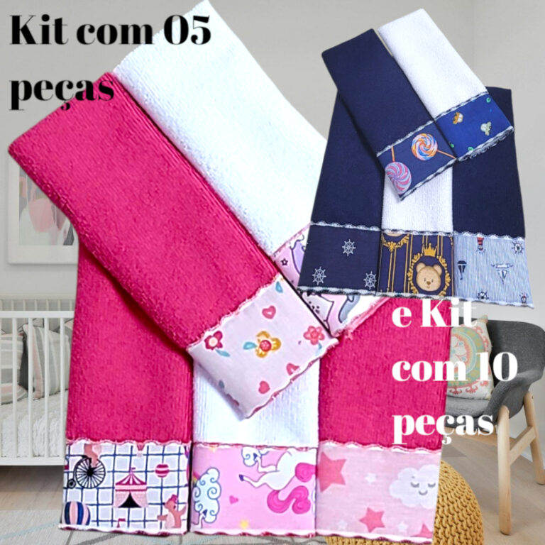 Toalha de Ombro OU Boca Paninho de Boca Babete Ato