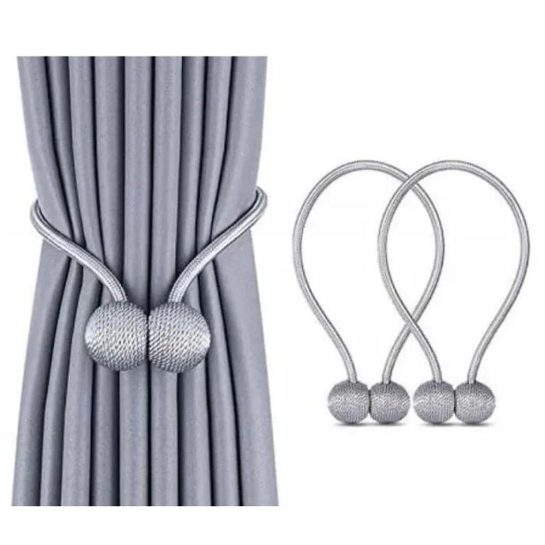 Kit 2 Enfeites De Cortina Prendedor Magnetico Vari