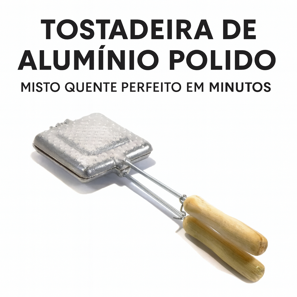 Tostadeira Sanduicheira Manual Misteira Forma Tostex de Alumínio para Fogão Misto Quente