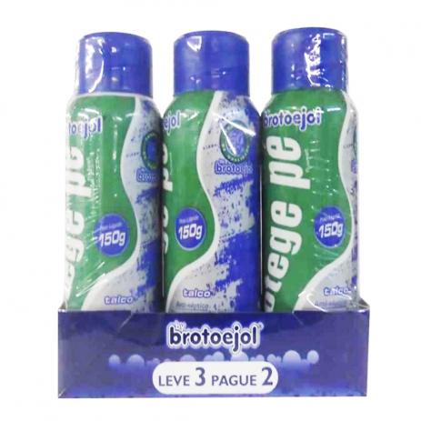 3 Talco Para Pés Fragrância Canforada 150g Broto