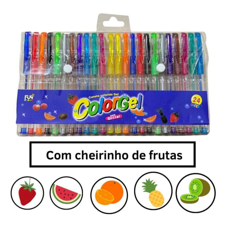 Caneta Gel Colorgel Canetinhas Coloridas Perfumada