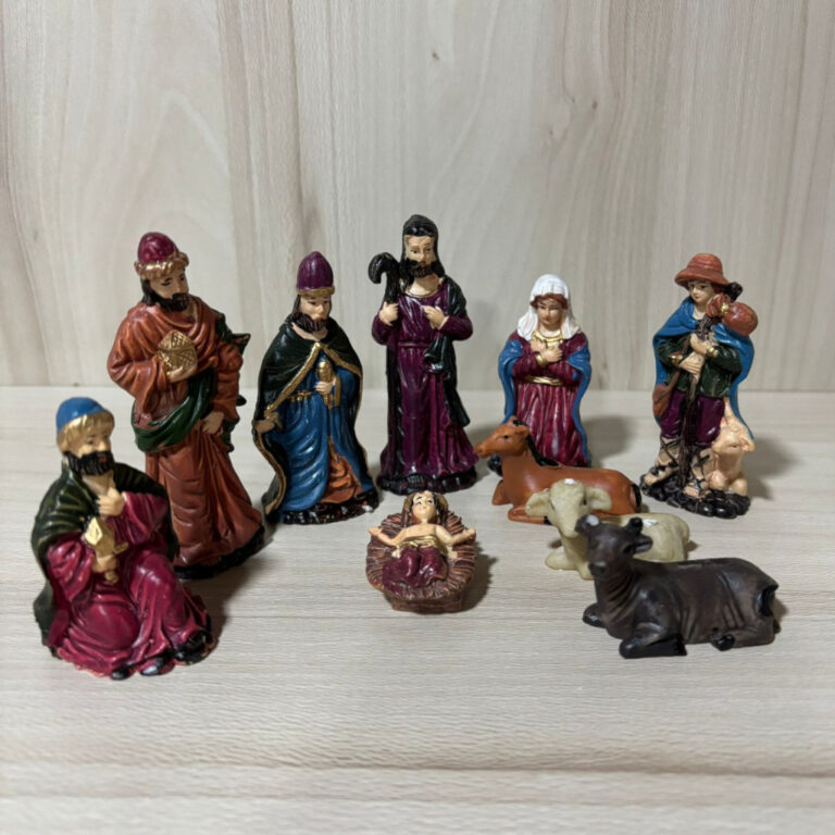 Presépio de Natal em Resina  Kit Completo com 10 