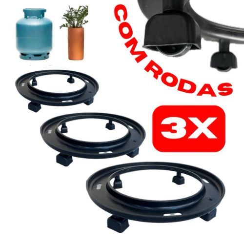 Kit Suporte Botijão de Gás e Vaso De Plantas Com
