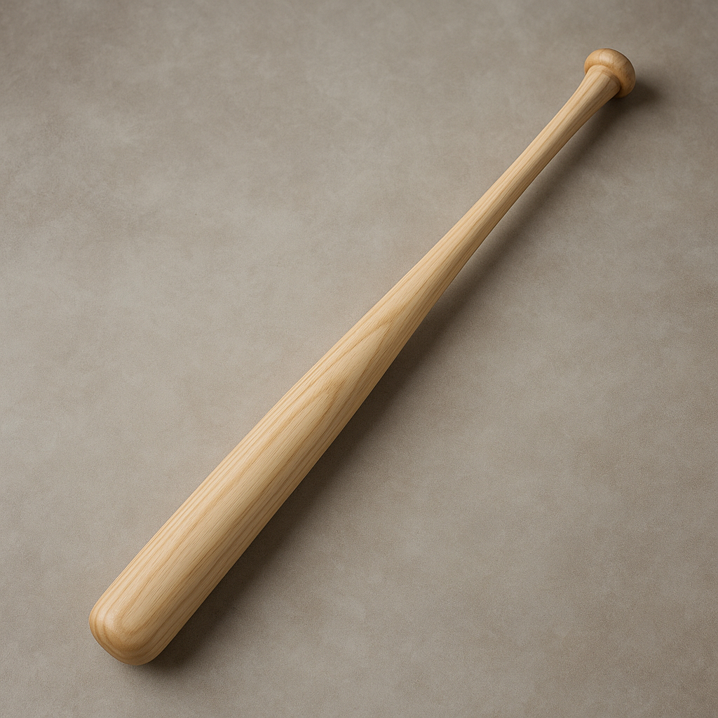 Taco De Baseball Decorativo Madeira Maciça Bets Bastão 65cm