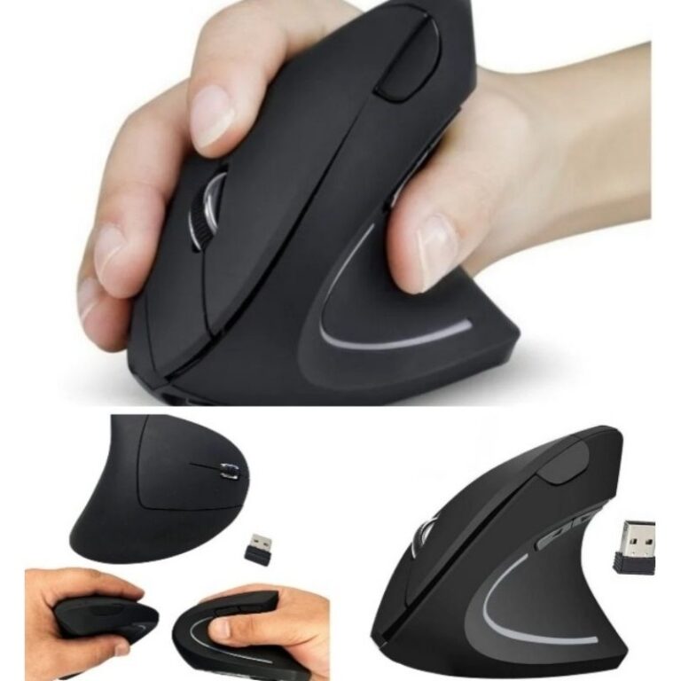 Mouse Vertical Sem Fio Ergonômico Optico Usb Sile