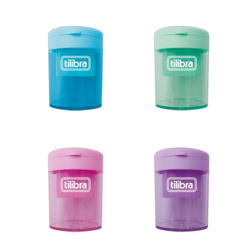 Apontador Depósito 2 Furos Jumbo e Tradicional  AP13 Colorido Tom Pastel – Tilibra