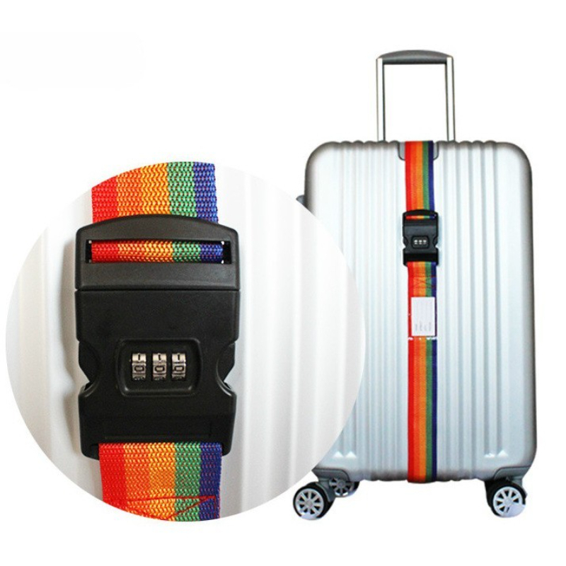 2 Cintas De Proteção Mala De Viagem C / segredo / codigo Senha E Fita Para Malas De Viagem Bagagem o