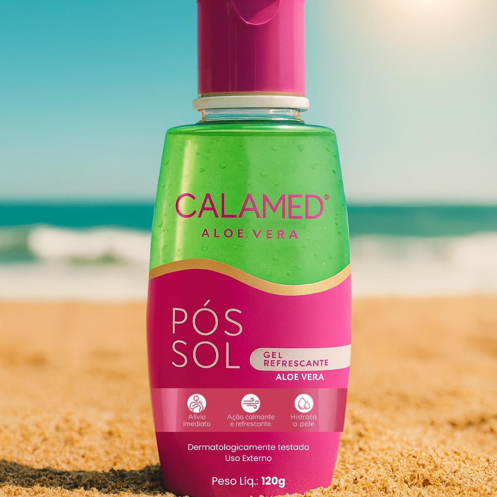 Calamed Pós-sol Gel Refrescante Aloe Vera 120g Cimed