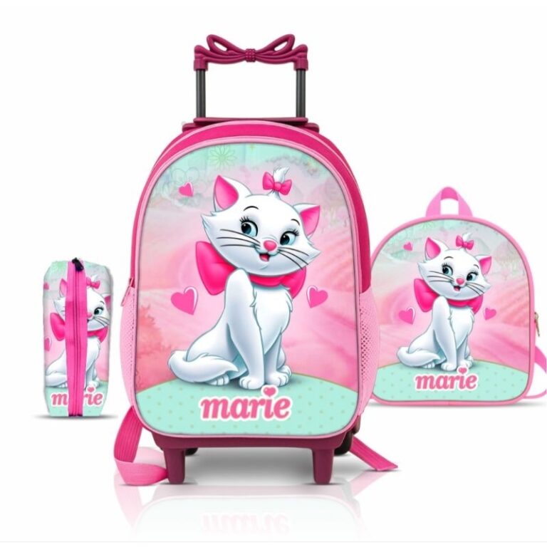 Kit mochila escolar Stitch com lancheira e Estojo 