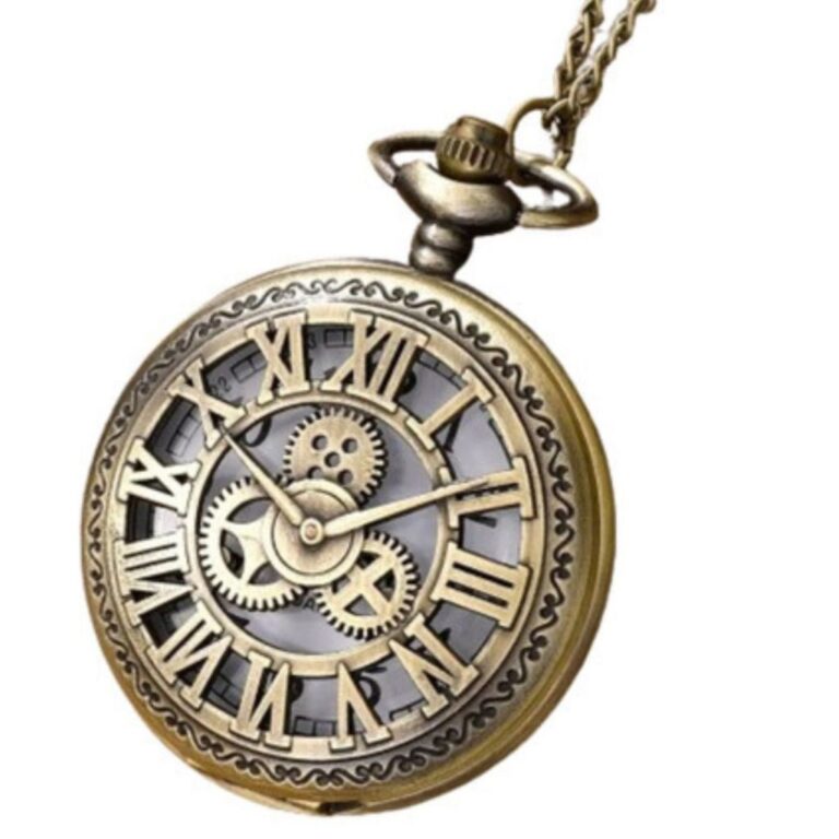 Relógio De Bolso Bronze Estilo Antigo Vintage Chu