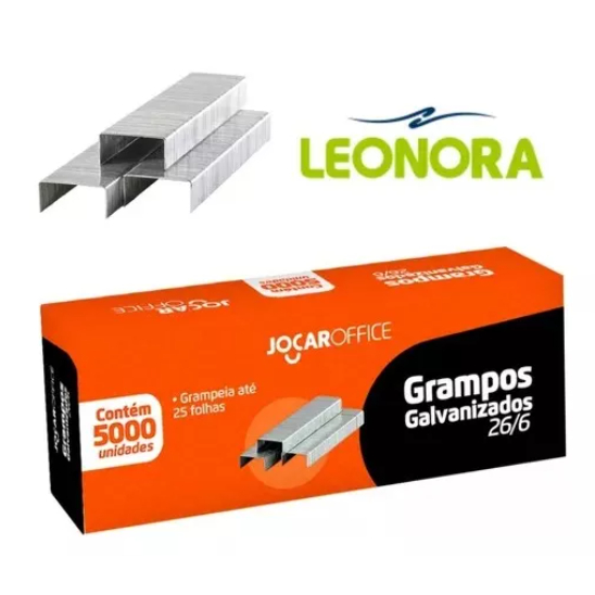 Grampo 26/6 Galvanizado C/5000 Unidades