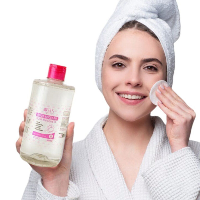 Água Micelar Rosa Mosqueta Removedor de Maquiagem