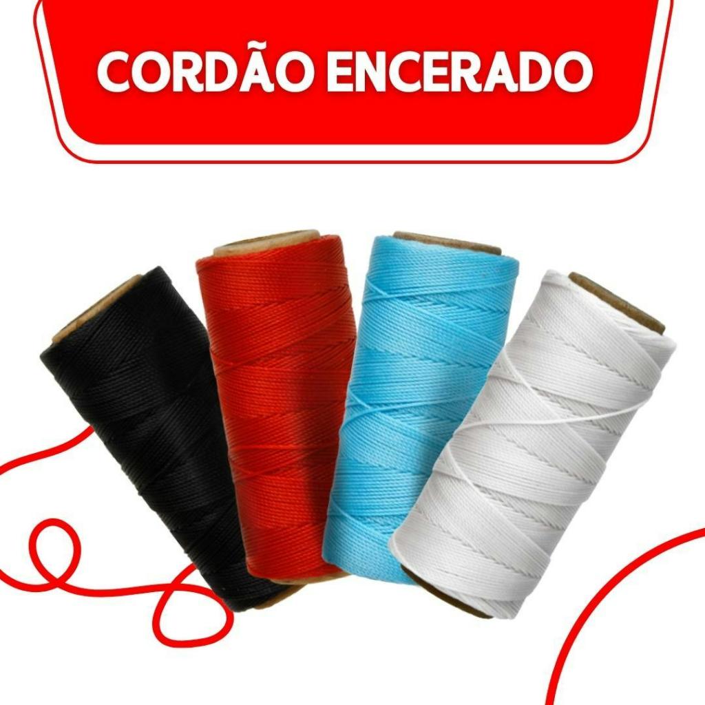 Cordão Encerado 1mm – Fio Cordone Cores Diversas – Com 100 Metros – BRX