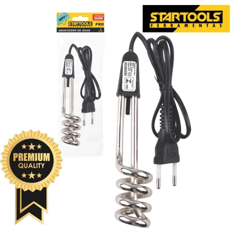 Aquecedor Ebulidor De Água Elétrico Ferve Rápido Portátil Rabo Quente Mergulhão StarTools 127V/220V