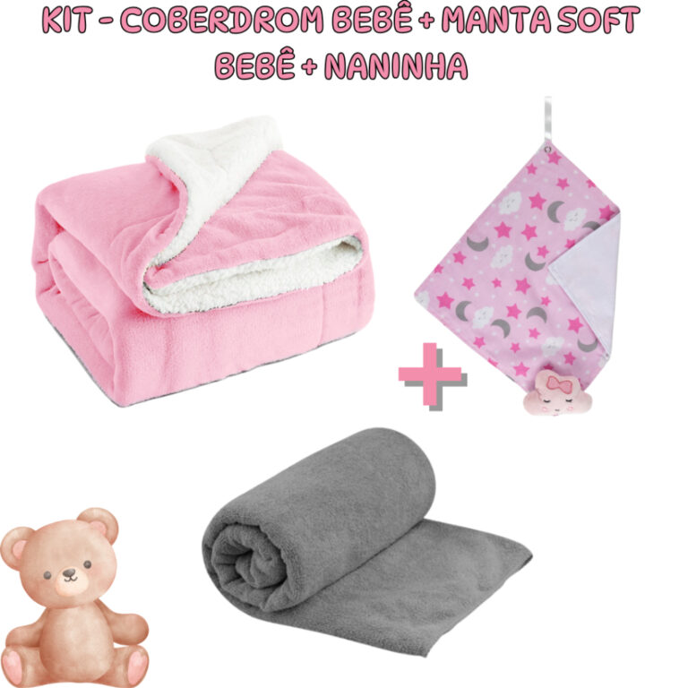 Kit 3 Itens Perfeito para bebê – Coberdrom 