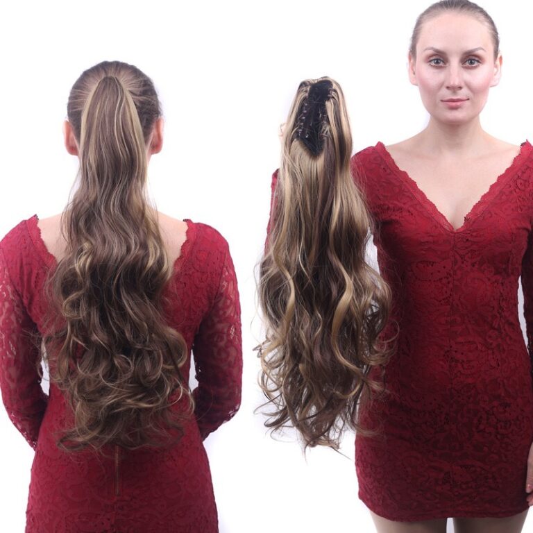 Aplique Cabelo Orgânico Rabo de Cavalo 55cm Liso 