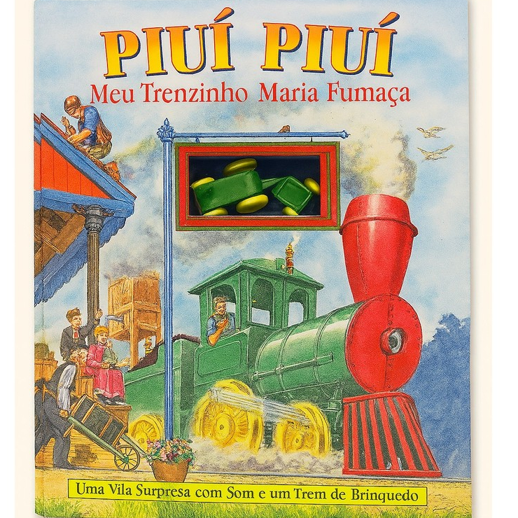 Livro Interativo Pop-UP 3D Antigo Piuí Piuí Meu 