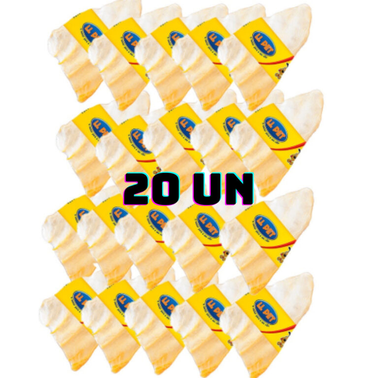 Kit 20 Orelhas Bovinas Para Cães LL Pet