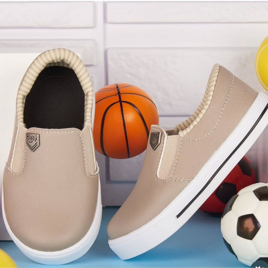 Tênis Infantil Menino Slip On Moda Casual Calce Fácil Super Confortável Estiloso – 20 ao 35