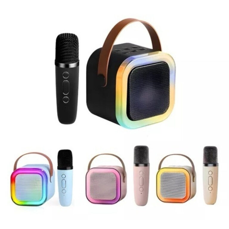 Caixa De Som Com Microfone Karaokê sem fio Blueto