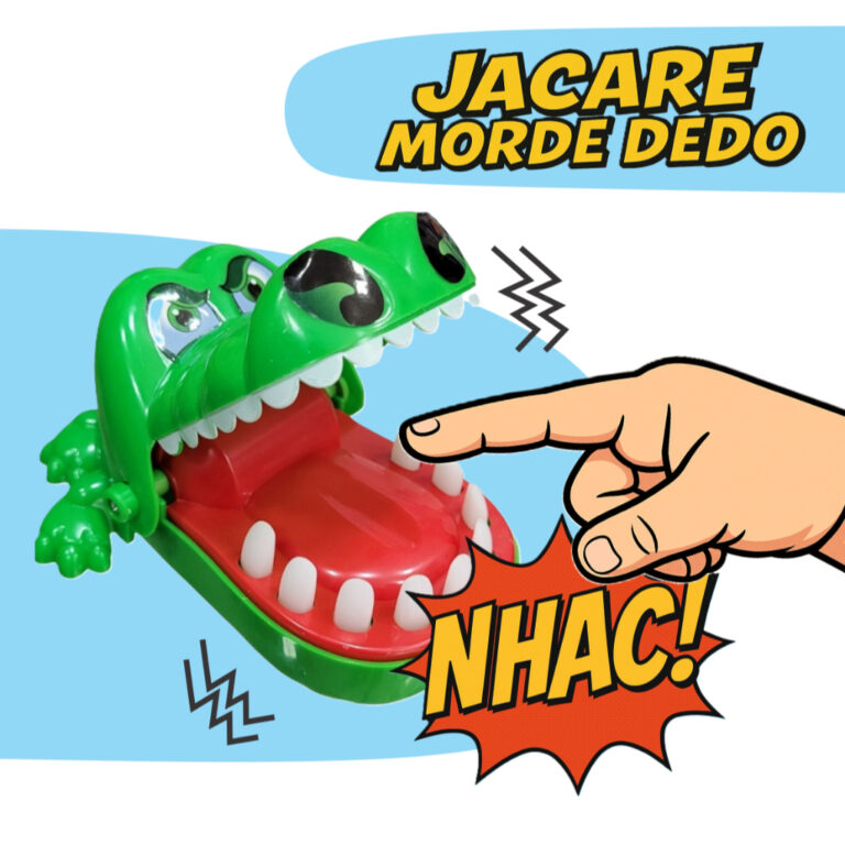 Jogo Crocodilo Morde Dedo Jacaré Dentista Brinque