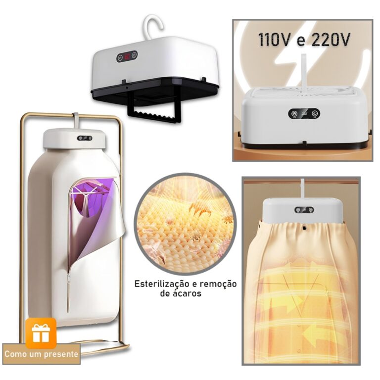Secador Portátil de Roupas Elétrico com Varal Do