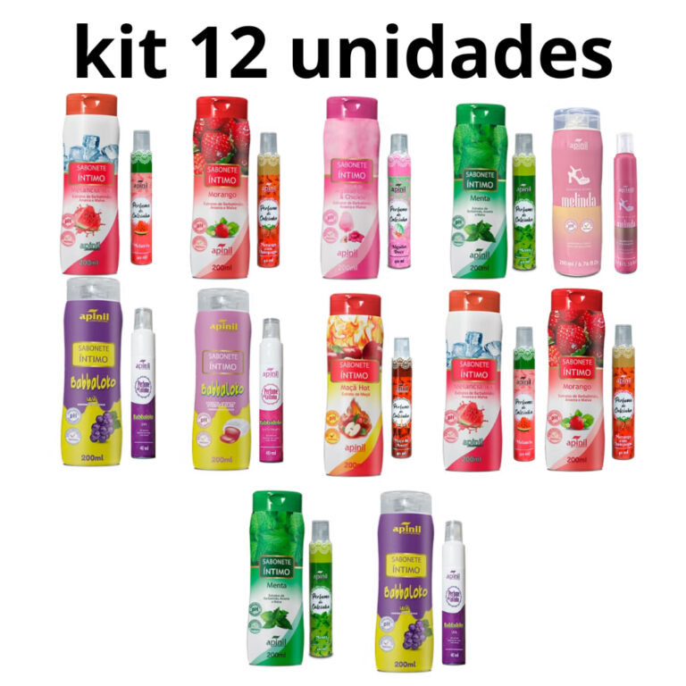 Kit com 12 unidades 6 Perfume de Calcinha +  6 Sab
