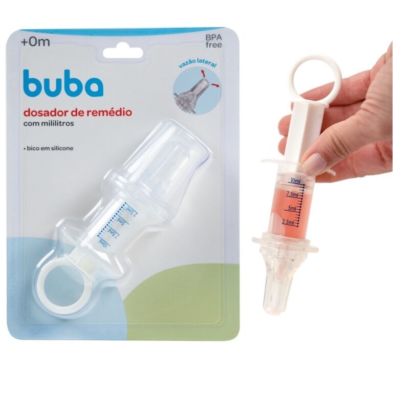 Dosador de Remédio Para Bebê Bico de Silicone Se