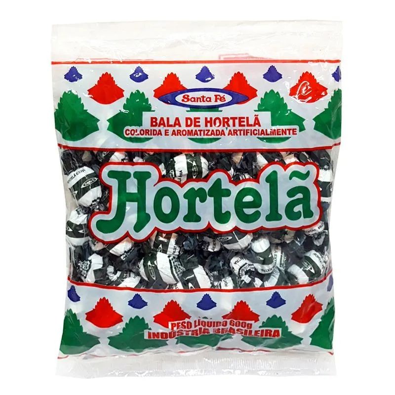Bala Dura Hortelã Santa Fé 600g