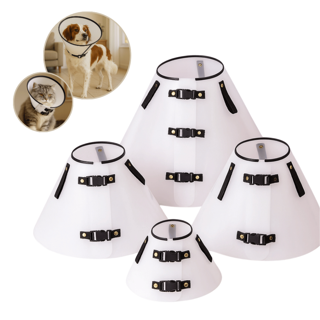 Colar Elizabetano Cirúrgico Pós Operatório Cone Cachorro Gato Pet Diversos Tamanhos