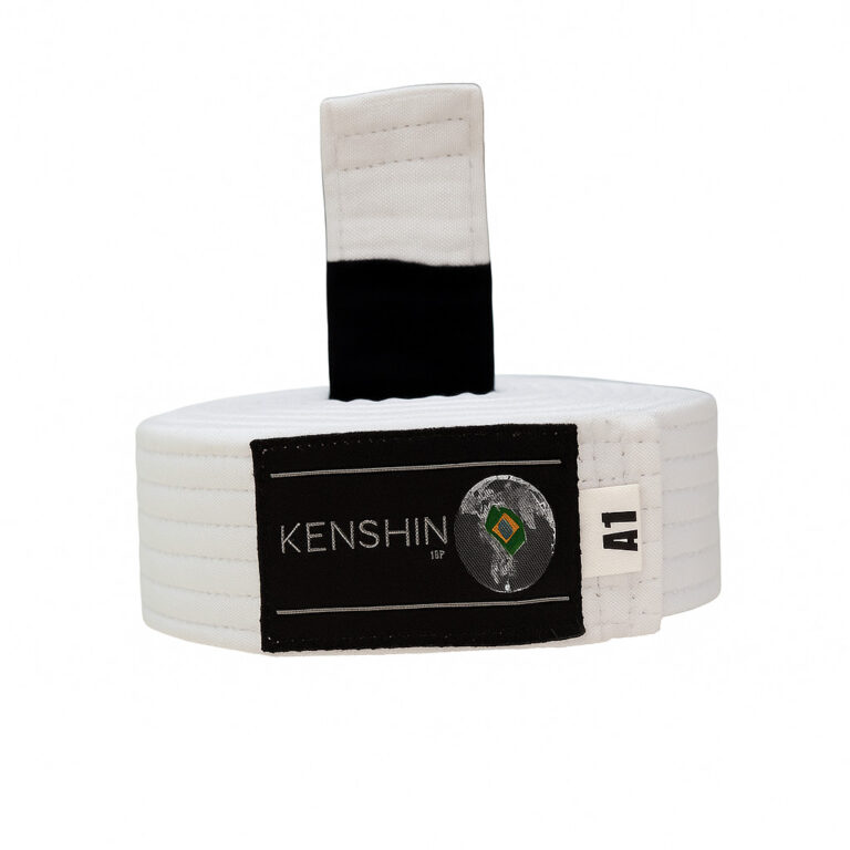 Faixa Kenshin Jiu-Jitsu Tradicional com Ponta Pret