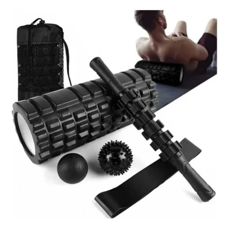 Kit 6 – Rolo Miofascial Bastão Bolas Massag