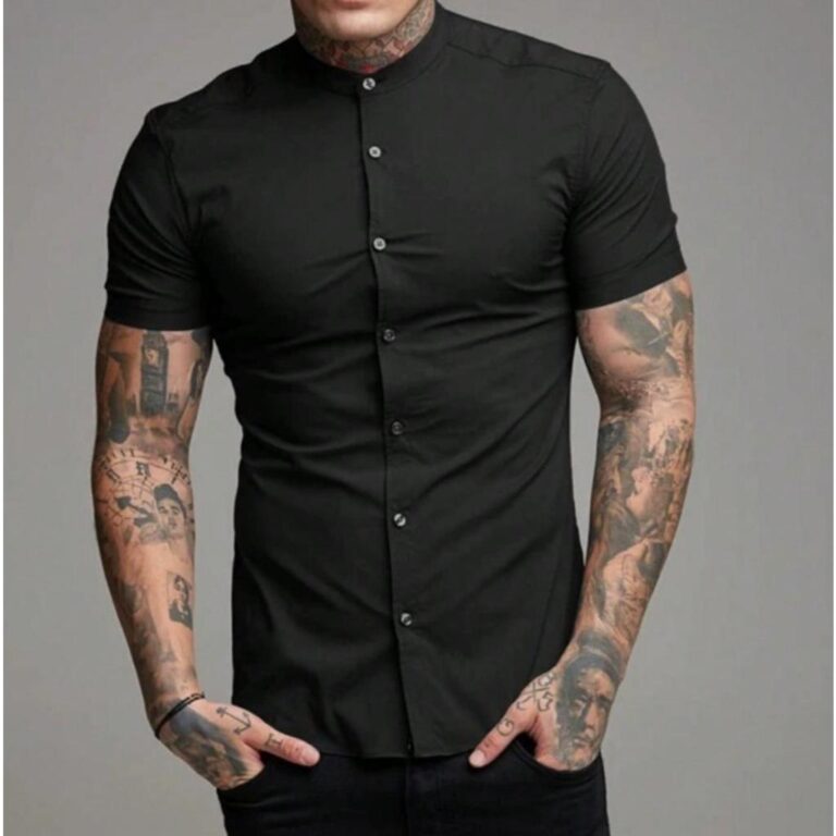 Camisa Social Masculina Gola Padre de Luxo Com Man