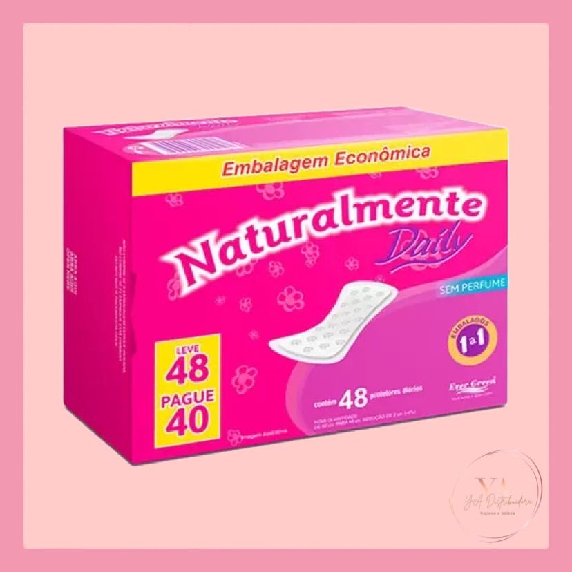 Protetor Diário Naturalmente Daily Leve 48 Pague 40 Unidades