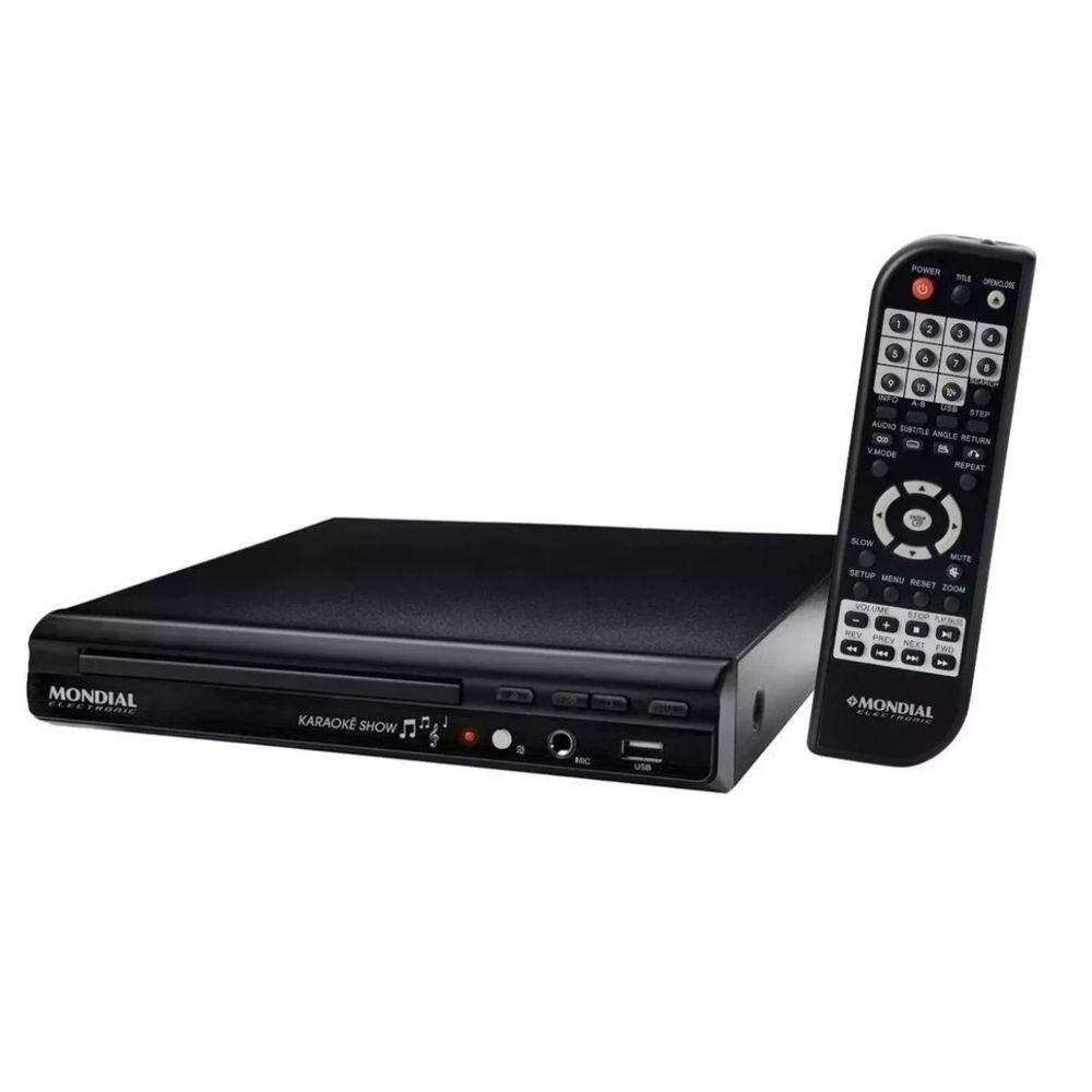 DVD Player D20 com Karaokê Mp3 Usb II Mondial Bivolt