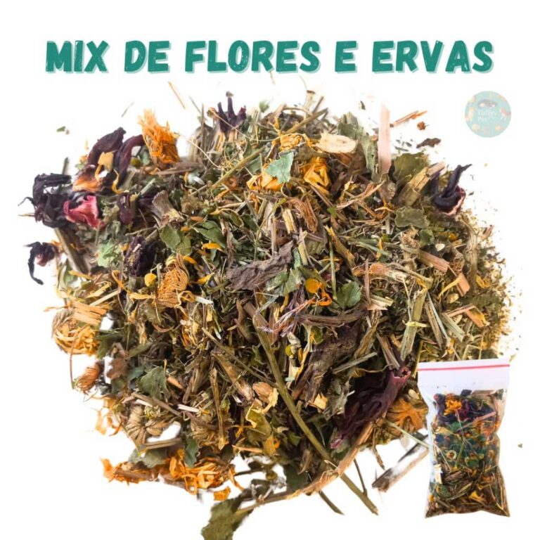Mix de Flores e Ervas para Roedores, Hamster, Gerb